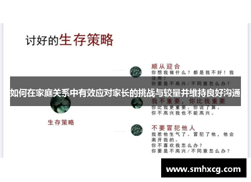 如何在家庭关系中有效应对家长的挑战与较量并维持良好沟通